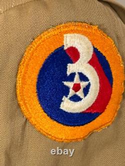 Rare Wwii Us Army Air Force Pilot Aviator Belted Tropical Uniform 1944 Named