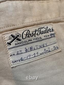 Rare Wwii Us Army Air Force Pilot Aviator Belted Tropical Uniform 1944 Named