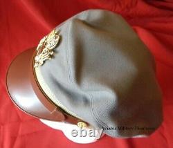 Repro WW2 Officer's Visor Crusher Cap Hat Pink 100%Wool USAAF Army Air Force