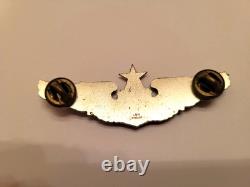 SENIOR PILOT WINGS STERLING WWII US ARMY AIR FORCES 3 SIZE Clutchback