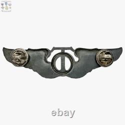 Scarce Wwii Army Air Corps Technical Observer Wings Badge 3-1/8 Size Sterling