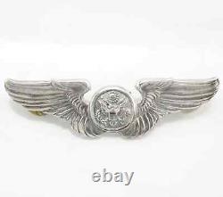 Silver Brooch Army Air Force U. S. WWII Pilot Wings Sterling