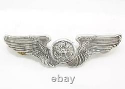 Silver Brooch Army Air Force U. S. WWII Pilot Wings Sterling