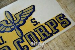 Spectacular WW2 U. S. Army Air Corps Travel Trunk Decal Wings Car Window Angelus