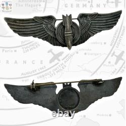 Sterling Juarez Wwii Army Air Corps Bombardier Wings Badge 3-1/4 Size Ww2