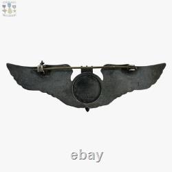 Sterling Juarez Wwii Army Air Corps Bombardier Wings Badge 3-1/4 Size Ww2