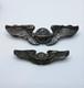 Sterling Silver 925 WWII US Army Air Force Navigator Wings Set 2 and 3 Inch