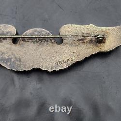 Sterling Silver WWII US Army Air Force Navigator Wings 3 INCH 925