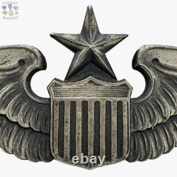 Sterling Wwii 1940's U. S. Army Air Corps Senior Pilot Wings 3 Size #308