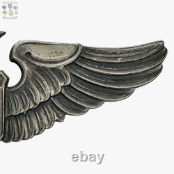 Sterling Wwii 1940's U. S. Army Air Corps Senior Pilot Wings 3 Size #308