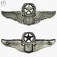 Sterling Wwii Army Air Corps Command Pilot Wings Badge 3-1/16 26 G. Silver #217