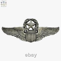Sterling Wwii Army Air Corps Command Pilot Wings Badge 3-1/16 26 G. Silver #217
