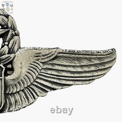 Sterling Wwii Army Air Corps Command Pilot Wings Badge 3-1/16 26 G. Silver #217