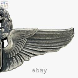 Sterling Wwii Army Air Corps Command Pilot Wings Badge 3 Size Josten #214