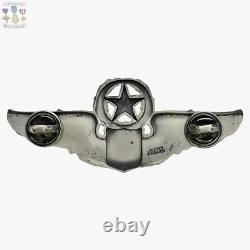 Sterling Wwii Army Air Corps Command Pilot Wings Badge 3 Size Josten #214