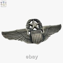 Sterling Wwii Army Air Corps Command Pilot Wings Badge 3 Size Josten #214