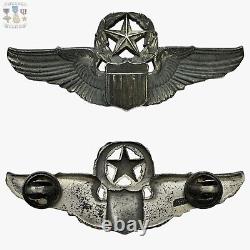 Sterling Wwii Army Air Corps Command Pilot Wings Badge 3 Size Josten #218