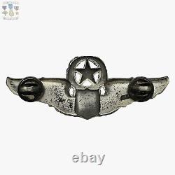 Sterling Wwii Army Air Corps Command Pilot Wings Badge 3 Size Josten #218