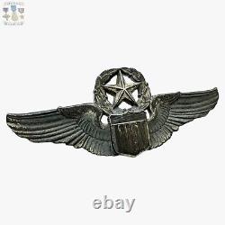 Sterling Wwii Army Air Corps Command Pilot Wings Badge 3 Size Josten #218