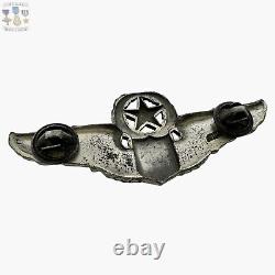 Sterling Wwii Army Air Corps Command Pilot Wings Badge 3 Size Josten #218