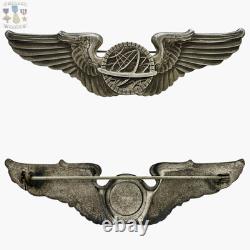 Sterling Wwii Army Air Corps Navigator Wings Badge Insignia 3-1/8 Ww2 #252