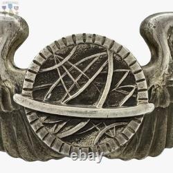 Sterling Wwii Army Air Corps Navigator Wings Badge Insignia 3-1/8 Ww2 #252 Sterling Wwii Army Air Corps Navigator Wings Badge Insignia 3-1/8 Ww2 #252