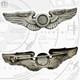 Sterling Wwii Army Air Corps Observer Wings Badge 3-1/8 Size Meyer N. Y. #428
