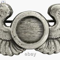 Sterling Wwii Army Air Corps Observer Wings Badge 3-1/8 Size Meyer N. Y. #428