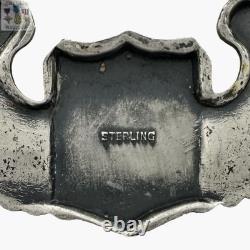 Sterling Wwii Army Air Corps Pilot Wings 3-1/8 Size Fine Feather Detail #330