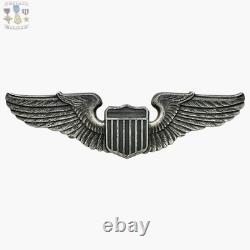 Sterling Wwii Army Air Corps Pilot Wings 3-1/8 Size Fine Feather Detail #330