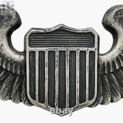 Sterling Wwii Army Air Corps Pilot Wings 3-1/8 Size Fine Feather Detail #330
