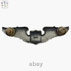 Sterling Wwii Army Air Corps Pilot Wings 3-1/8 Size Fine Feather Detail #330