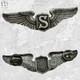 Sterling Wwii Army Air Corps Service Pilot Wings Usaaf 3 Size Ww2 #367