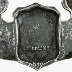 Sterling Wwii Army Air Corps Service Pilot Wings Usaaf 3 Size Ww2 #367