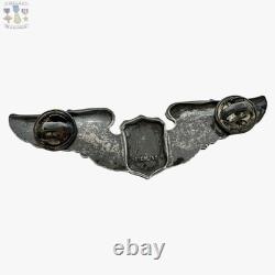 Sterling Wwii Army Air Corps Service Pilot Wings Usaaf 3 Size Ww2 #367