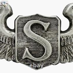 Sterling Wwii Service Pilot Wings Us Army Air Forces 3-1/16 Size #99