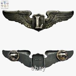 Sterling Wwii U. S. Army Air Corps Liaison Pilot Wings Badge 3 Size Ww2 #133