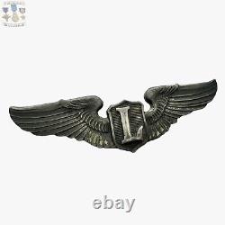 Sterling Wwii U. S. Army Air Corps Liaison Pilot Wings Badge 3 Size Ww2 #133