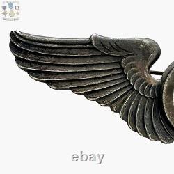 Sterling Wwii U. S. Army Air Corps Observer Wings Badge 3-1/8 Size 18g. Ww2 #138