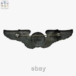 Sterling Wwii U. S. Army Air Corps Observer Wings Badge 3-1/8 Size 18g. Ww2 #138