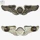 Sterling Wwii U. S. Army Air Corps Observer Wings Badge 3-1/8 Size Ww2 #141