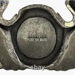 Sterling Wwii U. S. Army Air Corps Observer Wings Badge 3-3/16 Size Ww2 #238