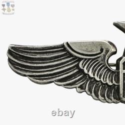 Sterling Wwii U. S. Army Air Corps Senior Pilot Wings 3-1/16 Size Meyer Ny #328