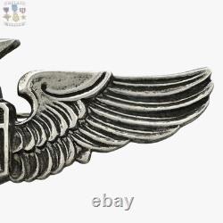 Sterling Wwii U. S. Army Air Corps Senior Pilot Wings 3-1/16 Size Meyer Ny #328