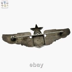 Sterling Wwii U. S. Army Air Corps Senior Pilot Wings 3-1/16 Size Meyer Ny #328