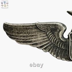 Sterling Wwii U. S. Army Air Corps Senior Pilot Wings 3 Size 24g. Ww2 #327 Sterling Wwii U. S. Army Air Corps Senior Pilot Wings 3 Size 24g. Ww2 #327