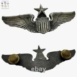 Sterling Wwii U. S. Army Air Corps Senior Pilot Wings 3 Size 24g. Ww2 #327 Sterling Wwii U. S. Army Air Corps Senior Pilot Wings 3 Size 24g. Ww2 #327