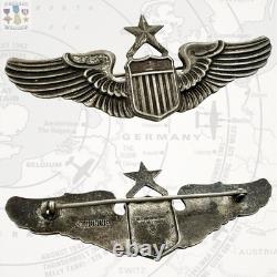 Sterling Wwii U. S. Army Air Corps Senior Pilot Wings Meyer Ny 3-1/16 Size #285