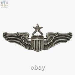 Sterling Wwii U. S. Army Air Corps Senior Pilot Wings Meyer Ny 3-1/16 Size #285