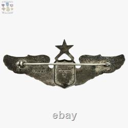Sterling Wwii U. S. Army Air Corps Senior Pilot Wings Meyer Ny 3-1/16 Size #285